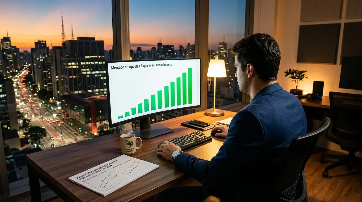 Crecimiento del mercado de apuestas deportivas en Brasil con graficos de tendencia